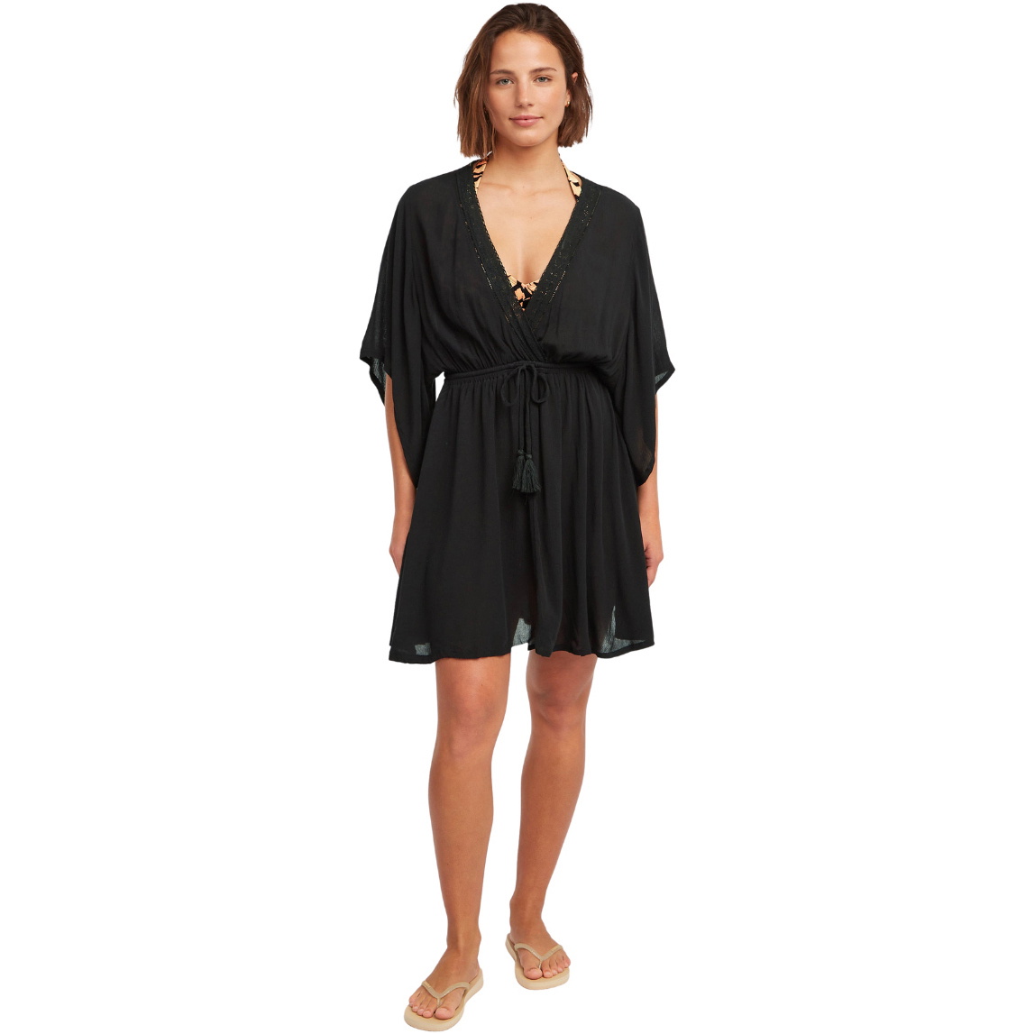 2026 O'Neill Womens Essentials Tokeena Cover Up Dress 1300138 - Black Out